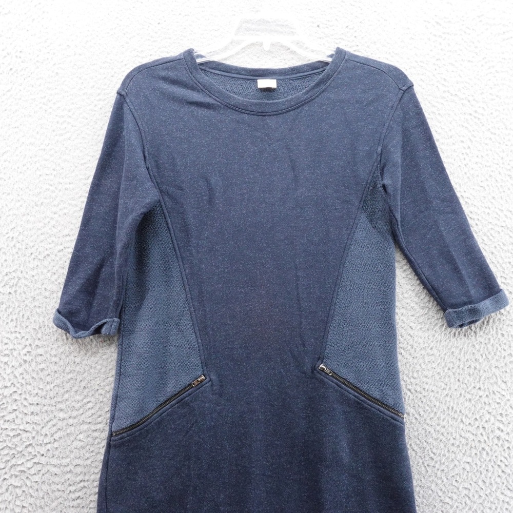 Poetry Half Sleeve Sweater Dress Size 4 Blue Women Sheath Cotton Blend‎ - Picture 3 of 13